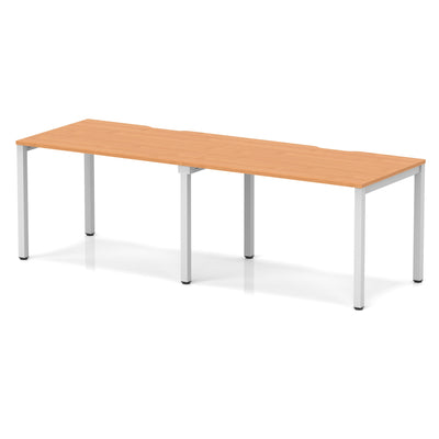 Evolve Plus Single Row Bench Desk - 2 Person