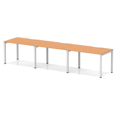 Evolve Plus Single Row Bench Desk - 3 Person