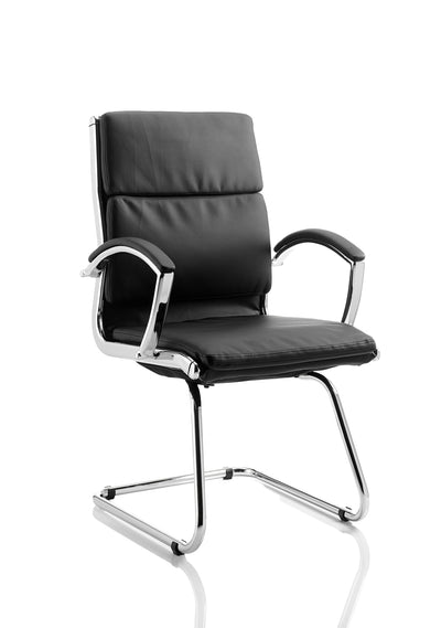Classic Medium Back Cantilever Visitor Chair with Arms