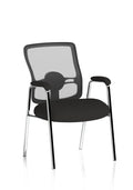 Portland Medium Mesh Back (Straight Leg) Visitor Chair with Arms