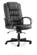 Moore High Back Black Executive Office Chair with Arms
