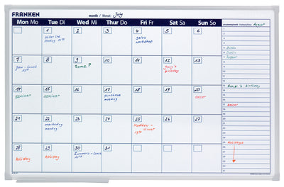 Monthly Planner Day Grid, 90 x 60cm