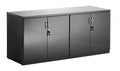 High Gloss Twin Cupboard With Credenza Top