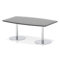 Italia High Gloss Boardroom Table Silver Leg