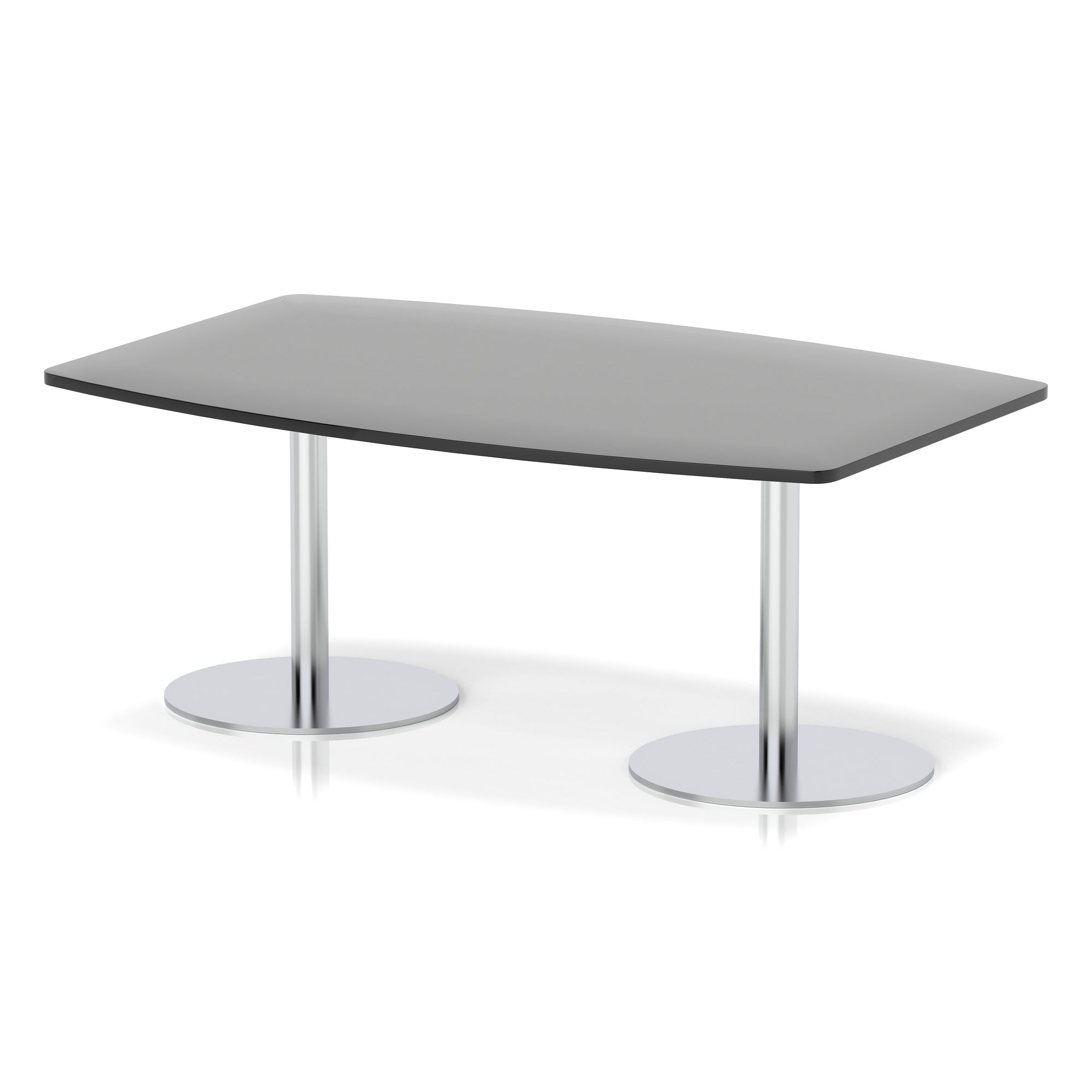 Italia High Gloss Boardroom Table Silver Leg