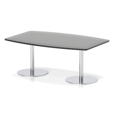Italia High Gloss Boardroom Table Silver Leg