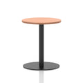 Italia Round Poseur Table Black Leg
