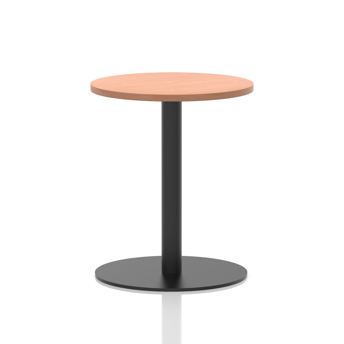 Italia Round Poseur Table Black Leg