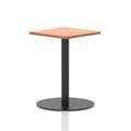 Italia Square Poseur Table Black Leg