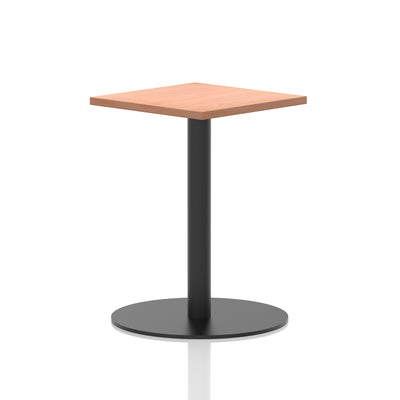 Italia Square Poseur Table Black Leg
