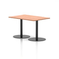 Italia Rectangular Poseur Table Black Leg