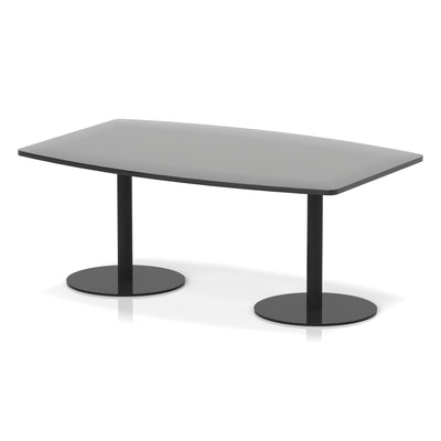Italia High Gloss Boardroom Table Black Leg