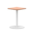 Italia Square Poseur Table White Leg