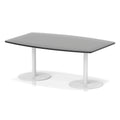 Italia High Gloss Boardroom Table White Leg