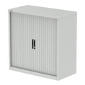Qube Side Tambour Cupboard With Shelves