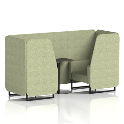Brixworth Booth With Black Table In Single Tone