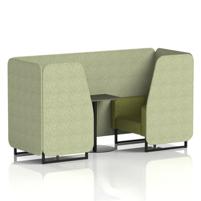 Brixworth Booth With Black Table In Two Tone